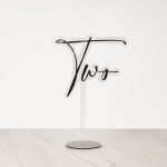 Freestanding Script Table Number